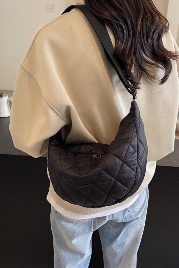 Quilted Adjustable Strap Crossbody Bag - Image 19