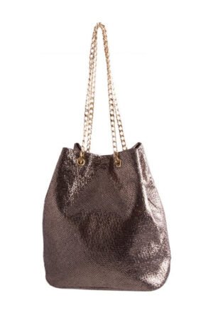 GOLD ANIMAL PRINT HOLOGRAPHIC PURSE
