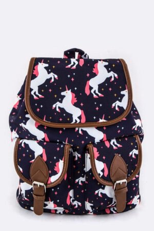 Unicorn Pattern Backpack