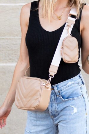 Quilted Crossbody Plus Mini Case Coin Purse