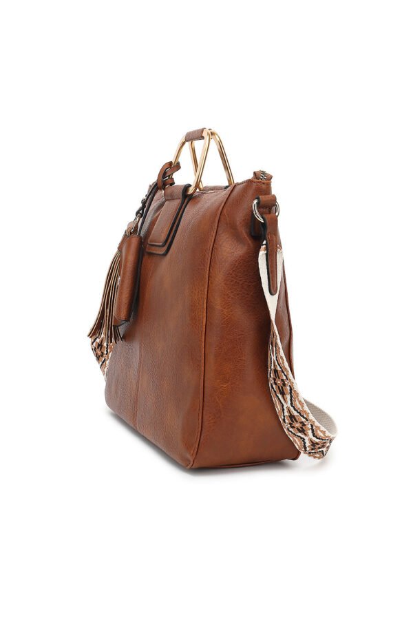 RING HANDLE SATCHEL WITH GUITAR STRAP - Image 3