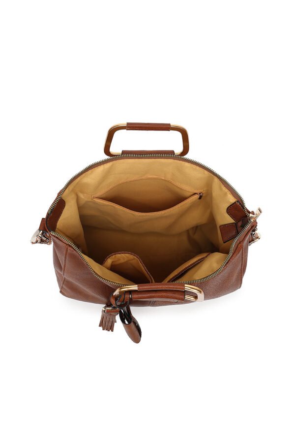 RING HANDLE SATCHEL WITH GUITAR STRAP - Image 2