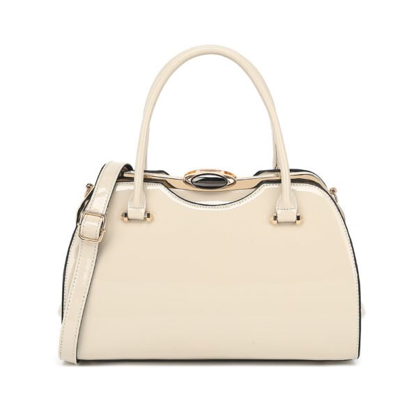Patent Leather Frame Satchel - Image 3