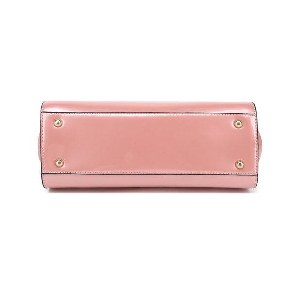 Patent Leather Frame Satchel - Image 10