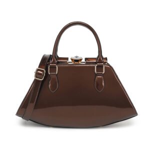 Patent Leather Frame Satchel