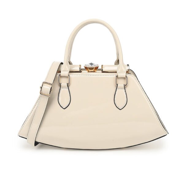 Patent Leather Frame Satchel - Image 3