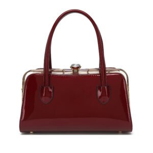 Patent Leather Frame Satchel