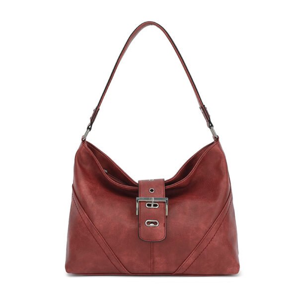 SLOUCHY HOBO WITH BUCKLE TAB OVER - Image 5