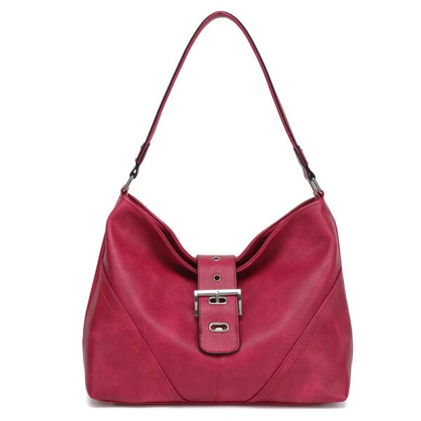 SLOUCHY HOBO WITH BUCKLE TAB OVER - Image 3