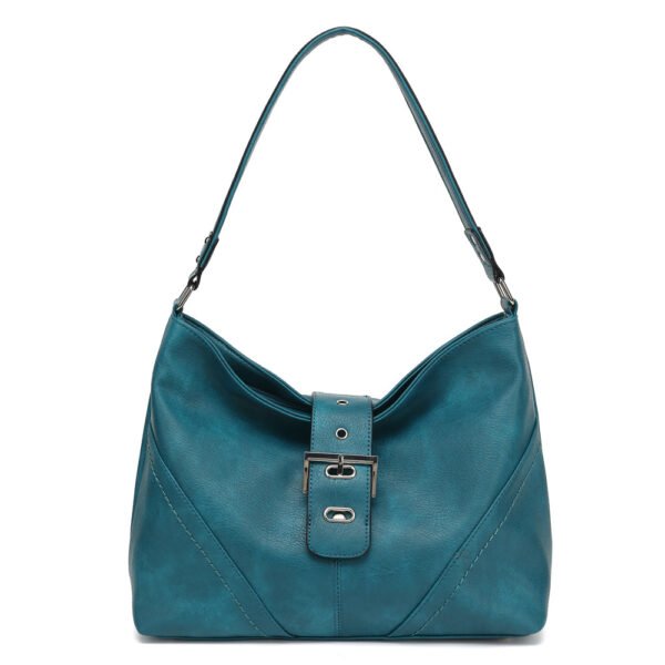 SLOUCHY HOBO WITH BUCKLE TAB OVER - Image 2