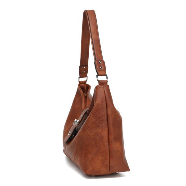 SLOUCHY HOBO WITH BUCKLE TAB OVER - Image 8
