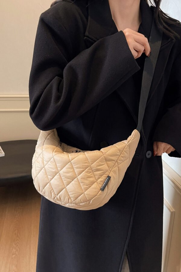 Quilted Adjustable Strap Crossbody Bag - Image 3