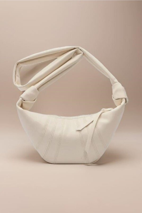 Vegan Leather Croissant Crossbody Bag - Image 8