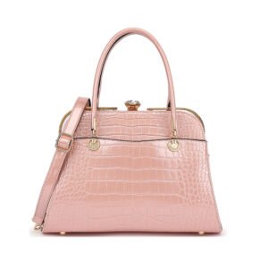 Croco Patent Leather with Rhinestones Satchel