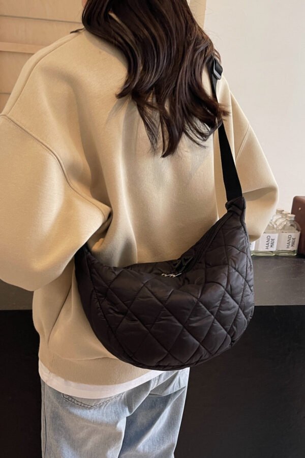 Quilted Adjustable Strap Crossbody Bag - Image 17