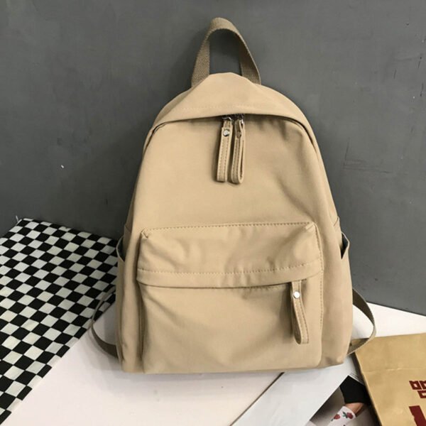 Zip Cotton Backpack Bag - Image 2