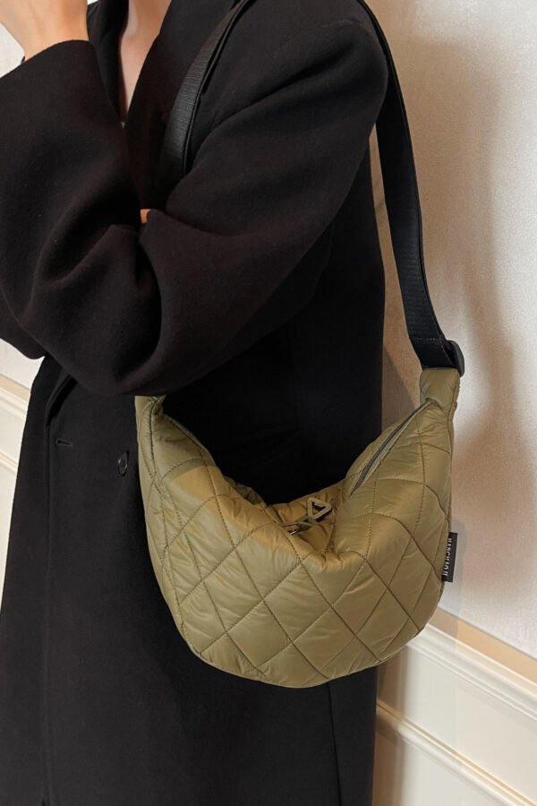 Quilted Adjustable Strap Crossbody Bag - Image 10