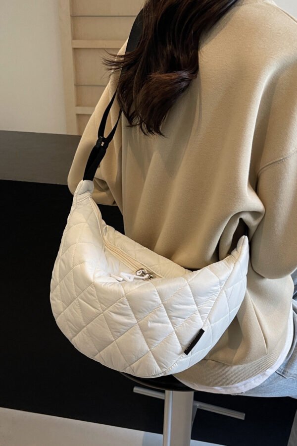 Quilted Adjustable Strap Crossbody Bag - Image 24