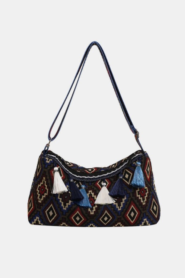 Tassel Adjustable Strap Shoulder Bag - Image 7