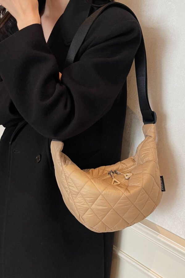 Quilted Adjustable Strap Crossbody Bag - Image 5
