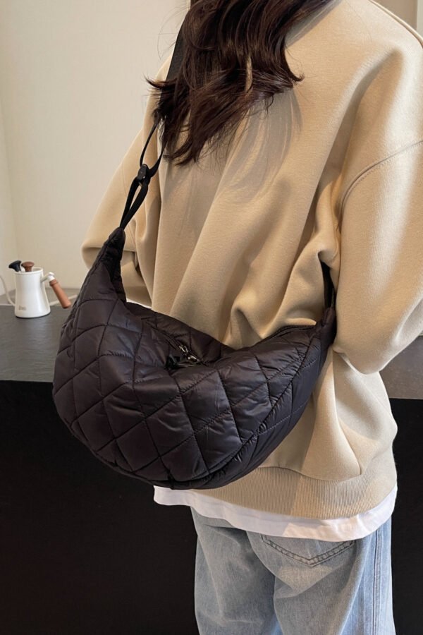 Quilted Adjustable Strap Crossbody Bag - Image 16