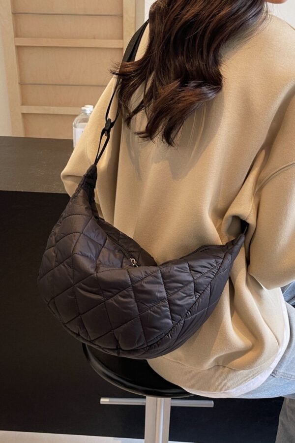 Quilted Adjustable Strap Crossbody Bag - Image 18