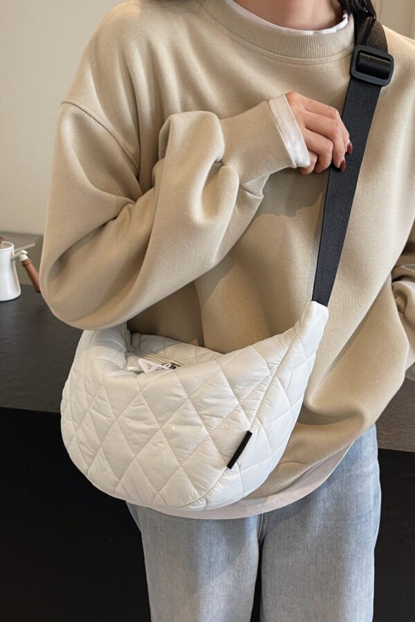 Quilted Adjustable Strap Crossbody Bag - Image 25