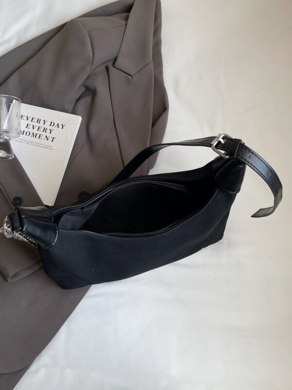 Suede Adjustable Strap Shoulder Bag - Image 10