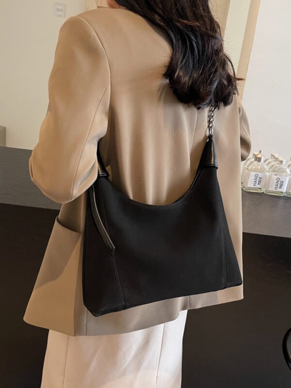 Suede Adjustable Strap Shoulder Bag - Image 12
