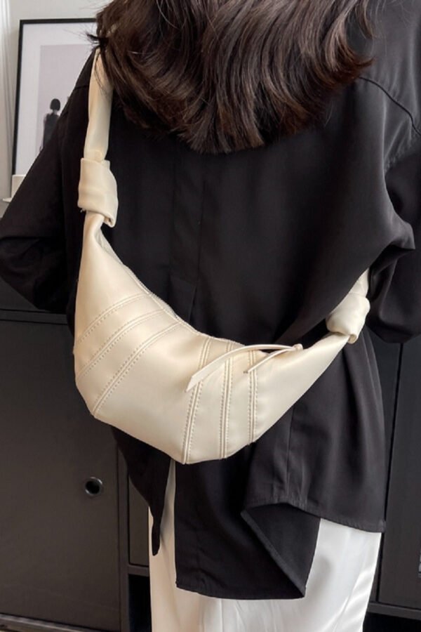 Vegan Leather Croissant Crossbody Bag - Image 7