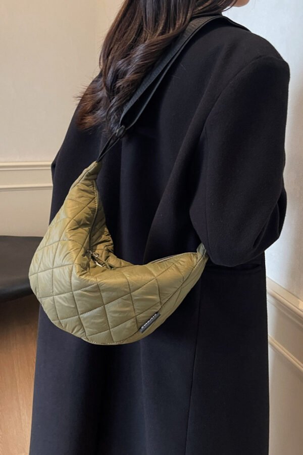 Quilted Adjustable Strap Crossbody Bag - Image 12