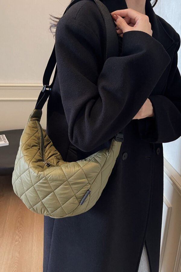 Quilted Adjustable Strap Crossbody Bag - Image 11