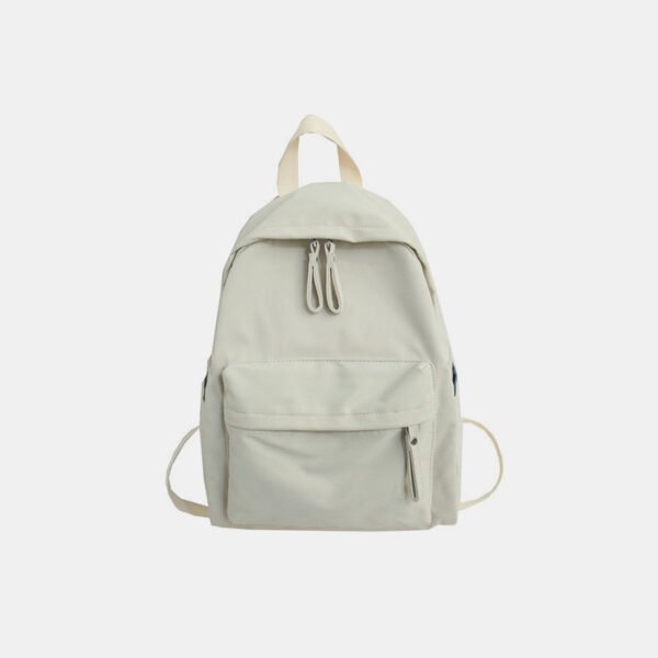 Zip Cotton Backpack Bag - Image 7