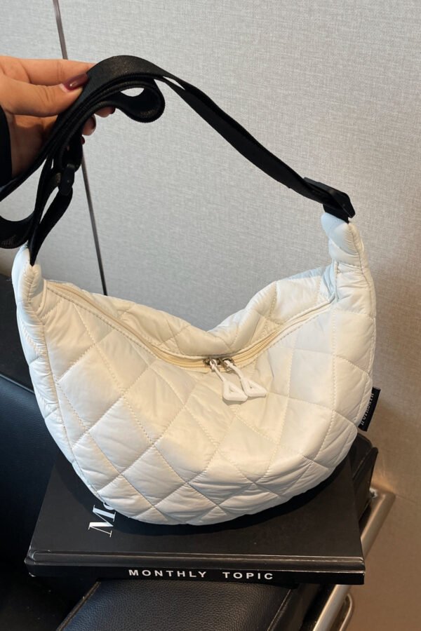 Quilted Adjustable Strap Crossbody Bag - Image 27