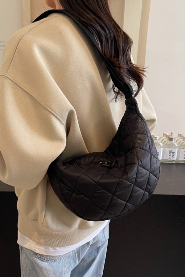 Quilted Adjustable Strap Crossbody Bag - Image 20