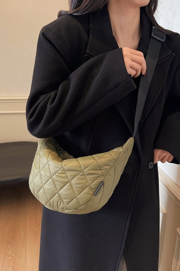 Quilted Adjustable Strap Crossbody Bag - Image 13