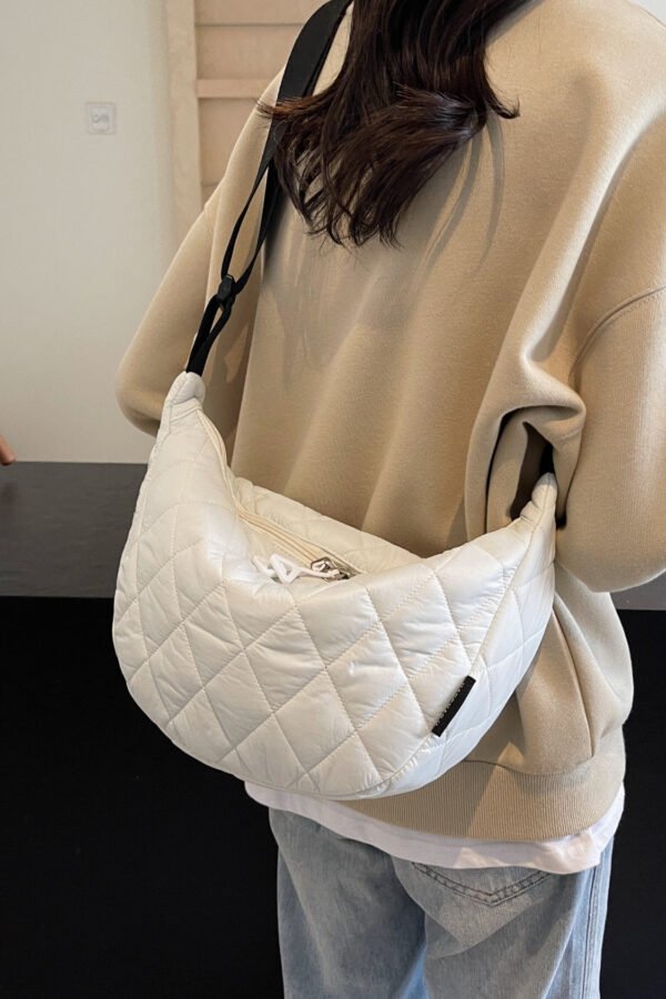 Quilted Adjustable Strap Crossbody Bag - Image 26