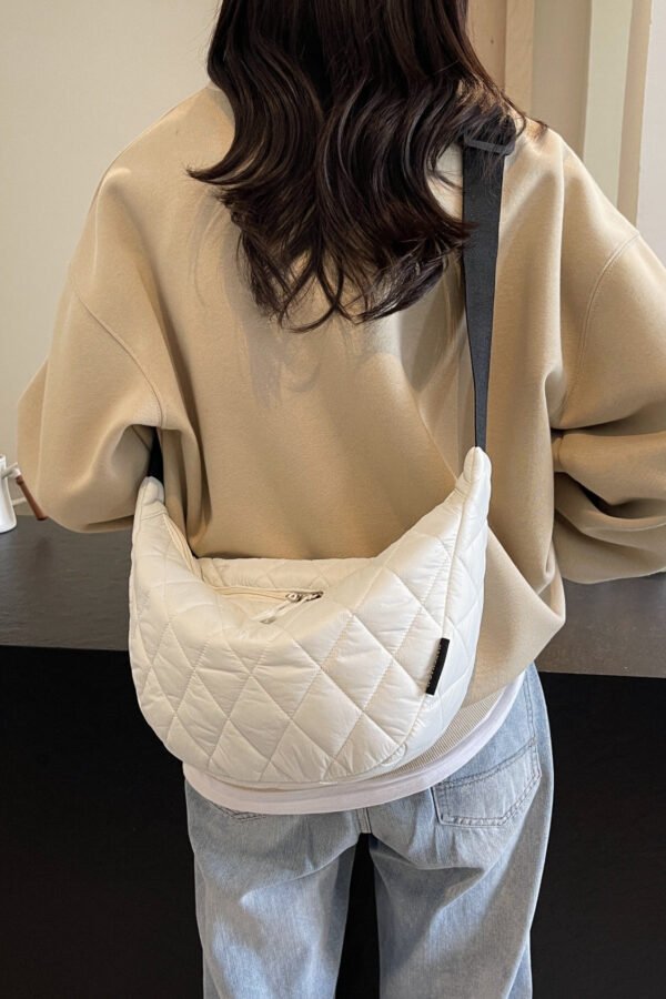 Quilted Adjustable Strap Crossbody Bag - Image 22
